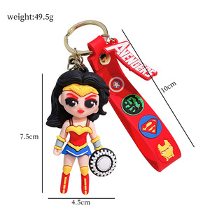 Llavero de Anime, Superhéroe <span class=keywords><strong>Harley</strong></span> <span class=keywords><strong>Quinn</strong></span>, Escuadrón Suicida, Colgante de <span class=keywords><strong>Muñeca</strong></span>, Gel de Silicona 3D, No Tóxico, Empaquetado Individualmente en Bolsa - Product Image 5