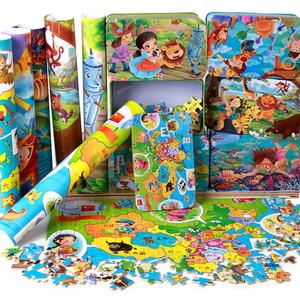 Jouet de puzzle fabriqué <span class=keywords><strong>en</strong></span> Chine, nouveau puzzle <span class=keywords><strong>en</strong></span> bois de 60 pièces, dessin animé pour enfants, anime, boîte <span class=keywords><strong>en</strong></span> <span class=keywords><strong>fer</strong></span> à panneau plat, éducation des enfants - Product Image 4