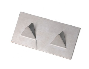 Ss 304 # Hookes Wet Met Sticker Geborsteld Oppervlak Zware Multipurpose Kleding Gewaad Kleerhanger Badkamer Keuken Haak - Product Image 1