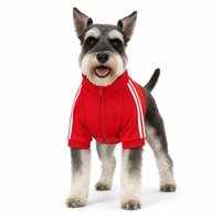 Vêtements pour animaux de compagnie en polaire légère, couleurs mélangées, logo personnalisé, veste zippée pour chien, vente en gros, printemps-automne