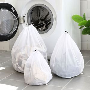 Nouveau sac à linge spécial lavage en machine avec cordon de serrage pour soutien-gorge, anti-déformation, sac de lavage en maille - Product Image 4