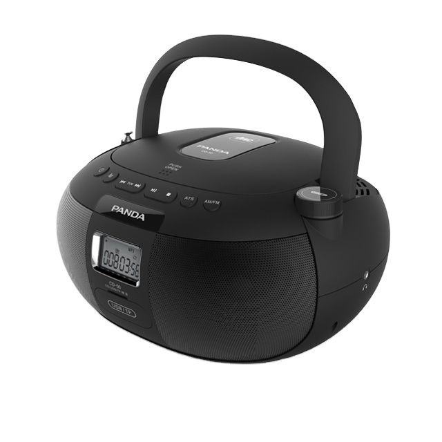 Hot Sale High-fidelity Portable CD Boombox With SD Card USB Slot BT Function Home CD Audio AM/FM Portable CD Player