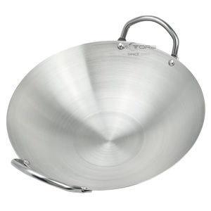 Wok Chino Económico de 30 cm de Acero Inoxidable con Dos Asas - Product Image 2