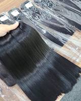 Lot de Cheveux Humains Lisses Naturels SDD, Cheveux Vierges Noirs Naturels, 100% Cheveux Humains Non Traités
