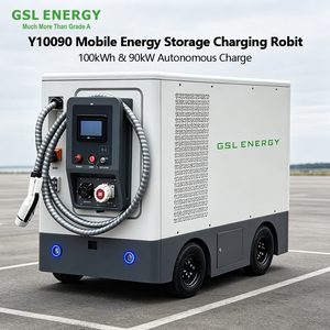 Estación de Carga Móvil para Vehículos Eléctricos GSL ENERGY de Alta Capacidad con Batería de Iones de Litio y MPPT, 100KWH, para Eventos al Aire Libre y Emergencias, Modelo Y10090, Portátil - Product Image 3