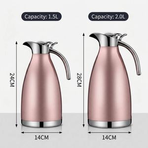 Custom Logo Milk Tea Insulated Stainless Steel <b>Coffee</b> Carafe for Hot <b>Liquids</b> Vacuum Thermal Pot - Product Image 2