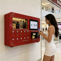 Máquina Expendedora de Perfume Automática de Lujo para Montar en la Pared, Máquina Expendedora de Perfume en Aerosol, Máquina de Autoservicio de Perfume