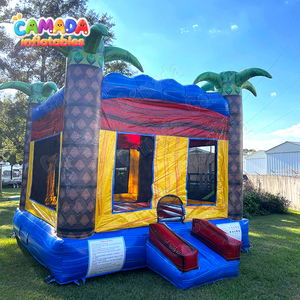 Château gonflable de qualité commerciale sur mesure en PVC, 4x4m, protection UV, ignifuge, capacité de 600 kg - Product Image 3