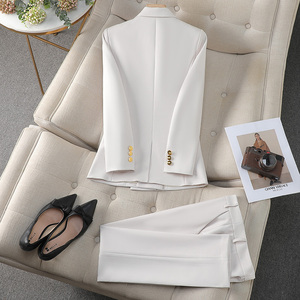Set di abiti da pendolare professionale di fascia alta per il tempo libero per donne primavera autunno dea giacca a ventaglio nuovo temperamento lavoro occasioni formali - Product Image 6