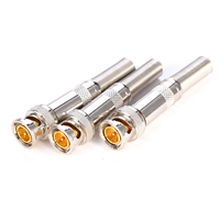 Connecteur BNC mâle sans soudure pour système de caméra de vidéosurveillance, 30 pièces