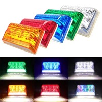 1 pièce, feux de dégagement pour camion à 20 LED, feux de positionnement LED 24V pour éclairage de remorque, lampe latérale de fourgon, LED multicolores rouge, jaune, blanc, bleu