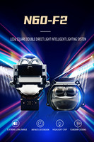 3.0 pouces double Laser carré Led projecteur lentille Bi Led projecteur phares système d'éclairage automatique