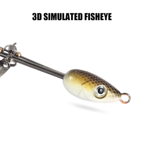 Esca da Pesca Alabama 21,5cm 18g con 8 Gruppi di Esche Glitterate, Esche Morbide per Pesca in Mare, Attrezzatura da Pesca - Product Image 4