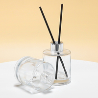 Vente flash : flacon diffuseur d'aromathérapie rond en verre de 100 ml avec impression sérigraphique, bouchon personnalisé et ouverture facile