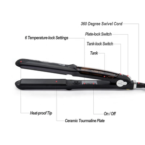 Lisseur de <span class=keywords><strong>cheveux</strong></span> professionnel Nano, lisseur de <span class=keywords><strong>cheveux</strong></span> lisses et bouclés, lisseur automatique à vapeur pour salon de coiffure à domicile - Product Image 4