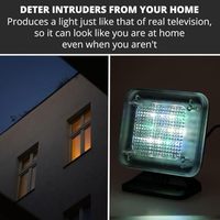 Lampe de simulation de lumière LED anti-effraction à 4 modes Capteur de crépuscule Protection contre le cambriolage Minuterie Sécurité à domicile avec matériau plastique