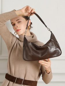 Women's Genuine Leather Hobo <b>Bag</b> Luxury Genuine Leather Lady's Shoulder <b>Bag</b> <b>Large</b> Capacity Tote <b>Bag</b> ladies sling <b>bag</b> - Product Image 1