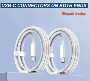 Sản Xuất OEM Logo Bán Buôn 1M 2M 60W <span class=keywords><strong>USB</strong></span> C Bện Dây Sạc Loại C Để Loại C Nhanh Chóng Sạc Cáp Dữ Liệu Cho Điện Thoại Di Động - Product Image 2