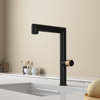 Robinet de cuisine multifonction 4 voies en acier chromé personnalisé avec filtre à eau et cascade