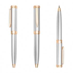 Stylo bille torsadé en acier inoxydable mini format 2024 Kasun avec impression laser du logo - Product Image 5