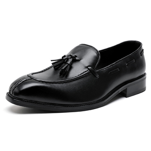 Chaussures habillées pour hommes, nouveau design, en cuir véritable, mocassins décontractés, faciles à enfiler, grandes tailles, nouveaux styles, à bout pointu et montants - Product Image 3