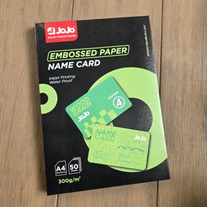 <span class=keywords><strong>Jojo</strong></span> กระดาษภาพถ่ายลายนูนมันวาว300ก. ฉลากเครื่องพิมพ์อิงค์เจ็ทกันน้ำ A4จากโรงงาน - Product Image 1