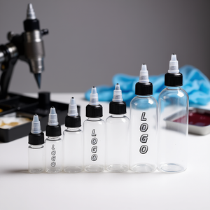 Botella de Aceite para el Cabello PET con Logotipo Personalizado, 10ml 250ml, Tapa de Rosca, Contenedor de Plástico Transparente con Gotero, Forma Cilíndrica, Impresión Serigráfica - Product Image 2
