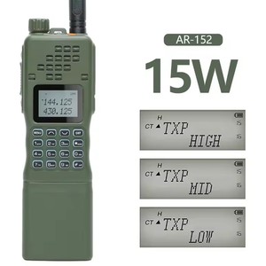 15W วิทยุสื่อสารสองทางยุทธวิธี AR-<span class=keywords><strong>152</strong></span> 12000mAh วิทยุสื่อสารทรงพลังแบตเตอรี่วิทยุติดต่อ <span class=keywords><strong>PRC</strong></span>-<span class=keywords><strong>152</strong></span> - Product Image 1