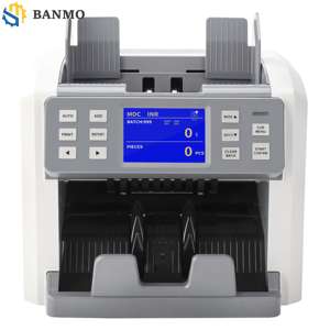 Contador de billetes P100 con soporte para tipos de <span class=keywords><strong>moneda</strong></span> personalizados, máquina bancaria comercial de clase A dedicada para el manejo inteligente de dólares estadounidenses - Product Image 1