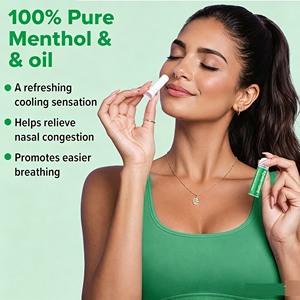 Vente en gros de bâtonnets nasaux à la menthe verte de qualité supérieure, fonction relaxante, inhalateur d'huiles essentielles pour les voyages, emballage personnalisé, marque QHD - Product Image 4