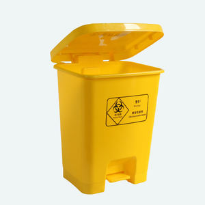 ถังขยะพลาสติกสีเหลืองขนาด 50 ลิตร แบบเหยียบ สำหรับใช้ในคลินิก สำหรับขยะทางการแพทย์ - Product Image 4