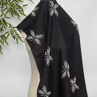 Vente directe usine – Tissu en dentelle tricoté avec maille perlée, broderie papillon et perles tubulaires, enduit PE, ramie/coton, pour jupe Hanfu