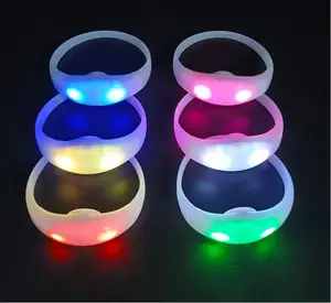 Sound Activated Led Bracelet Music Rhythm Wristband Voice Activated Bracelet for Concert Party