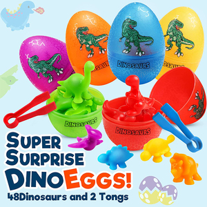 Giocattolo matematico sensoriale Montessori abbinamento prescolare apprendimento <span class=keywords><strong>gioco</strong></span> educativo colore uovo smistamento e conteggio giocattoli dinosauri - Product Image 3