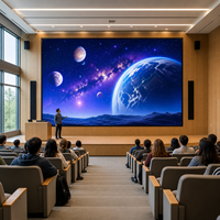 Layar LED Indoor P2.5 Tetap, Sudut Pandang Lebar, Warna Seragam, Perakitan Cepat, Die Casting, untuk Ruang Rapat, Ruang Kelas, Aula Konferensi
