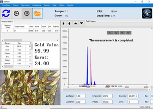 เครื่องวิเคราะห์ XRF แบบไม่ทำลายวัสดุ สำหรับตรวจสอบความบริสุทธิ์ของทองคำ สำหรับงานตรวจสอบเครื่องประดับและร้านขายของมือสอง - Product Image 3