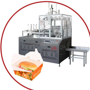 High Speed Automatic Hamburger Disposable <strong>Paper</strong> Lunch Box Manufacturing <strong>Machine</strong> Carton Erecting Forming Lunch Box Making <strong>Machine</strong> - Product Image 4