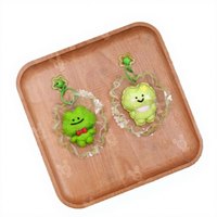 Jouet anti-stress en silicone en forme de grenouille mignonne, sûr pour les aliments, à rebond lent, avec bords finement cousus