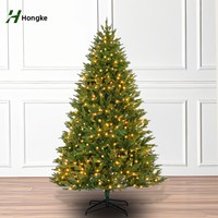 PE Weihnachtsbaum Großhandel Indoor Luxus Künstlicher Weihnachtsbaum mit Lichtern Hochwertige Simulation Dekoration