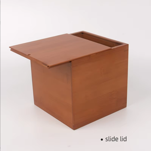 Urne en bambou à couvercle coulissant, petit cercueil unique pour animaux de compagnie, conteneur léger en bambou pour cendres d'animaux pour la commémoration quotidienne - Product Image 4