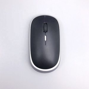 Souris d'ordinateur optique silencieuse et fine à roue de défilement en caoutchouc, mini souris sans fil USB 2.4G à bouton 4D, cadeau très vendu - Product Image 2