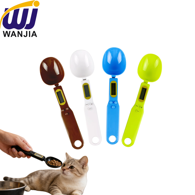 WANJIA New Veterinary Digital Dosing Spoon High Precision Electronic Measuring Scale (Plastic) for Dog Cat Pet Food Feeding