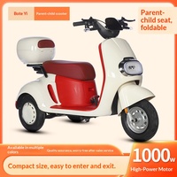 Nouveau style de tricycle électrique compact avec moteur à onde sinusoïdale, vitesse maximale de 20 km/h, 48V/60V/72V, pour enfants, usage domestique et personnes âgées