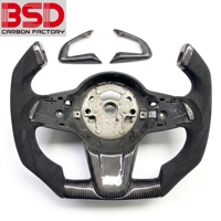 Volant de direction personnalisé pour l'intérieur de la voiture, adapté à la BMW Z4 E89 Série 3 E90 E92 Sport, en fibre de carbone forgée et cuir