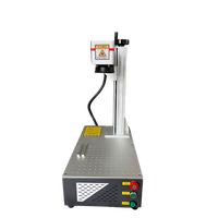 Machine de marquage et de gravure laser à fibre profonde 3D en acier inoxydable couleur, refroidissement par air 20W, nouvelle génération BJJCZ