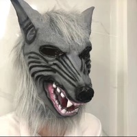 Nouveau drôle Latex effrayant loup-garou coiffure drôle Silicone masque Halloween costume décorations Halloween Latex loup-garou masque