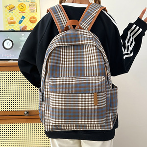 Borsa scozzese <span class=keywords><strong>per</strong></span> studenti 2025 nuovo zaino da donna <span class=keywords><strong>per</strong></span> <span class=keywords><strong>scuola</strong></span> <span class=keywords><strong>media</strong></span> liceo da viaggio di grande capacità - Product Image 6