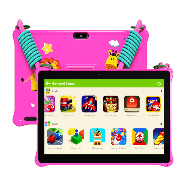 New Arrival 10-Inch Android Children's Tablet PC HD Display 64GB Memory Quad Core-Perfect Educational Tool for Kids Great Gift