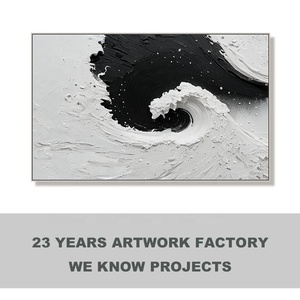 Arte Mural Grande Personalizado, Pintura Abstracta, Pintura al Óleo con Textura Pintada a Mano, Obra de Arte Moderna para Decoración del Hogar y Sala de Estar - Product Image 1