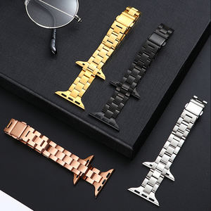 Crested — <span class=keywords><strong>Bracelet</strong></span> à maillons en acier inoxydable pour <span class=keywords><strong>Apple</strong></span> <span class=keywords><strong>Watch</strong></span>, pour <span class=keywords><strong>Apple</strong></span> <span class=keywords><strong>Watch</strong></span> série 7, iWatch, en acier inoxydable, 44,40m, avec adaptateurs - Product Image 3